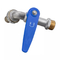 Bibcock de bronze de Logo Customization Handle Water Irrigation da alavanca azul Lockable