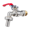 Adaptador IBC Tanque de água 1/2&quot; com manípulo vermelho para jardim de água de bronze Bibcock válvula torneira para irrigação